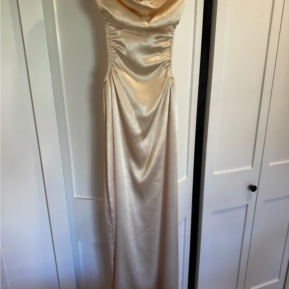 sabo skirt bridesmaid dresses Blue Pleated Full Maxi Flore Dress XS main image 0